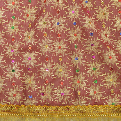 Sanskriti Vintage Dupatta Long Stole Georgette Embroidered Bagh Phulkari Scarves