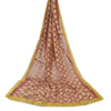 Sanskriti Vintage Dupatta Long Stole Georgette Embroidered Bagh Phulkari Scarves