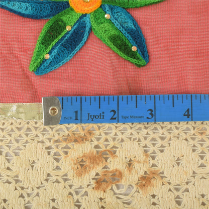 Sanskriti Vintage Dupatta Long Stole Pure Cotton Hand Beaded Premium Wrap Hijab