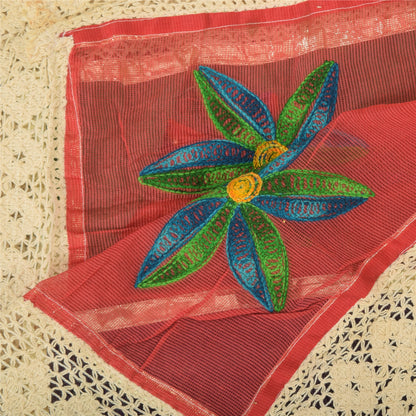 Sanskriti Vintage Dupatta Long Stole Pure Cotton Hand Beaded Premium Wrap Hijab