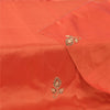 Sanskriti Vintage Orange Dupatta Long Stole Pure Silk Hand Beaded Premium Hijab