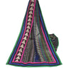 Sanskriti Vintage Dupatta Long Stole Georgette Black Embroidered Neck Scarves