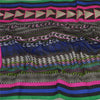 Sanskriti Vintage Dupatta Long Stole Georgette Black Embroidered Neck Scarves