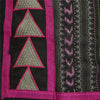 Sanskriti Vintage Dupatta Long Stole Georgette Black Embroidered Neck Scarves