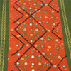 Sanskriti Vintage Indian Dupatta Long Stole Art Silk Hand Beaded Printed Scarves