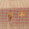 Vintage Dupatta Long Scarf Blend Cotton Brown Hijab Hand Beaded Woven Stole