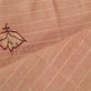 Vintage Dupatta Long Scarf Blend Cotton Brown Hijab Hand Beaded Woven Stole