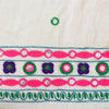 Sanskriti Vintage Cream Dupatta Long Stole Net Mesh Hand Embroidered Wrap Hijab