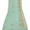 Sanskriti Vintage Sea Green Dupatta Long Stole Blend Cotton Embroidered Scarves