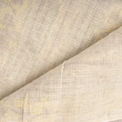 Sanskriti Vintage Dupatta/Stole Ivory Pure Cotton Kutch Hand Embroidered Veil