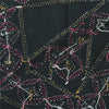 Sanskriti Vintage Black Dupatta Long Stole Art Silk Hand Embroidered Kantha Veil