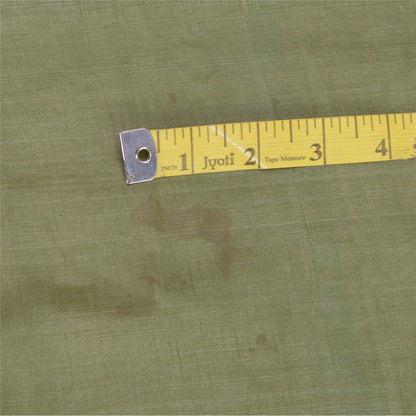 Sanskriti Vintage Dupatta Long Stole Pure Silk Green Scarves Hand Beaded Hijab