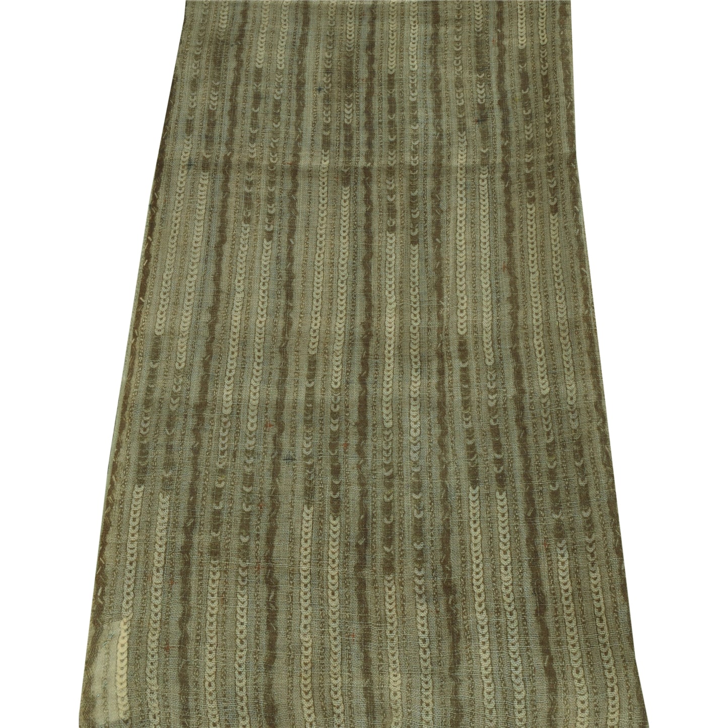 Sanskriti Vintage Cream Dupatta Long Stole Blend Cotton Floral Printed Premium