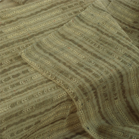 Sanskriti Vintage Cream Dupatta Long Stola Blend Cotton Printed Premium Scarves