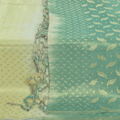Sanskriti Vintage Multicolor Dupatta Long Stole Art Silk Woven Traditional Veil
