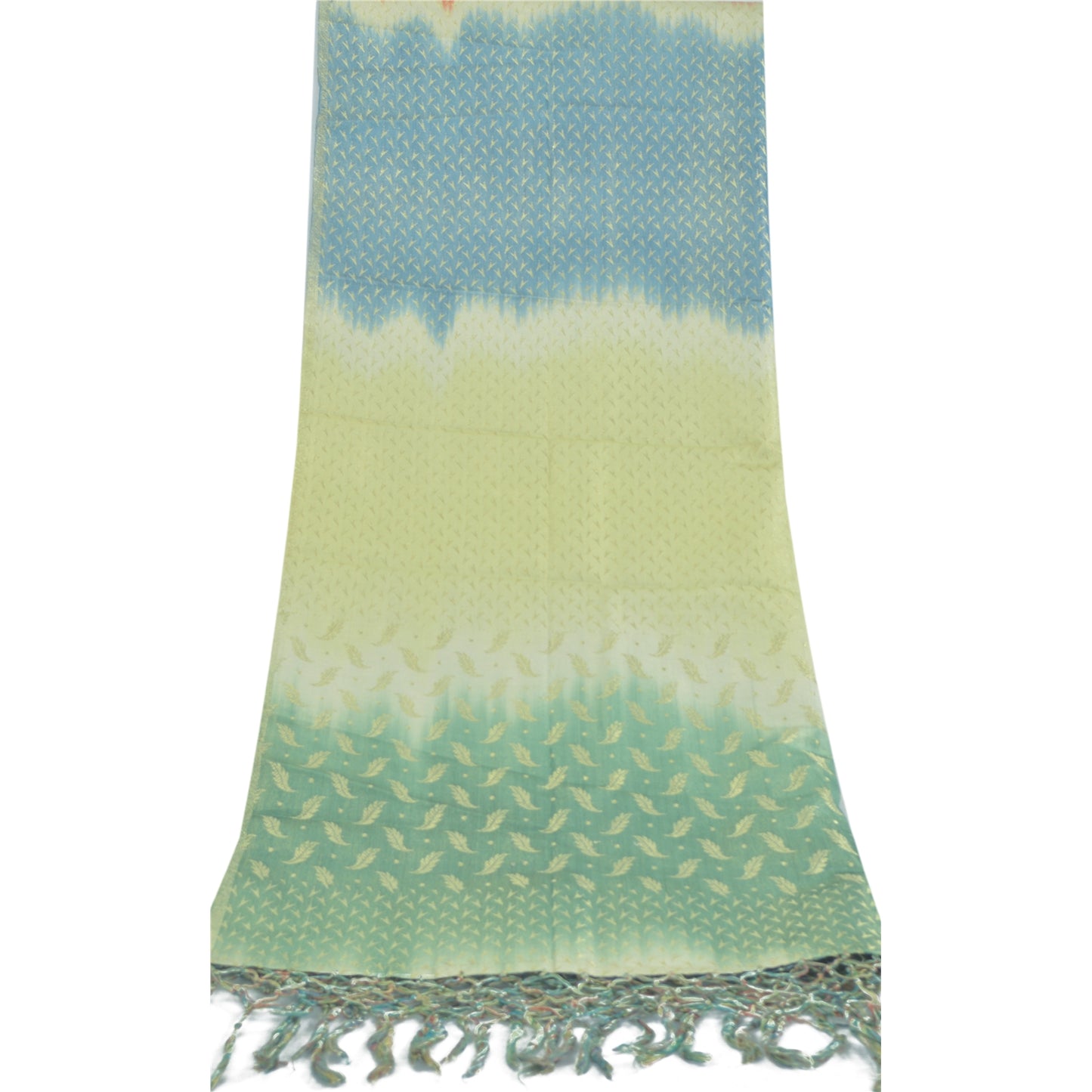 Sanskriti Vintage Multicolor Dupatta Long Stole Art Silk Woven Traditional Veil