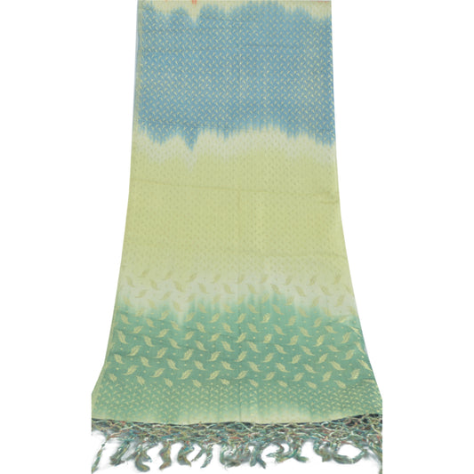 Sanskriti Vintage Indian Dupatta Long Stole Art Silk Woven Premium Scarves