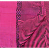 Sanskriti Vintage Dupatta long Stole Pure Silk Pink Veil Block Printed Scarves