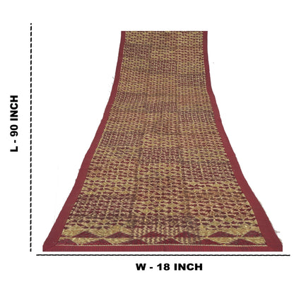 Sanskriti Vintage Dupatta Long Stole Pure Cotton Embroidery Bagh Phulkari Hijab