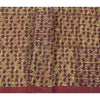 Sanskriti Vintage Dupatta Long Scarf Pure Cotton Brown Embroidery Bagh Phulkari Hijab For Crafting, Upcycling, or Even Wearing Neck Veil
