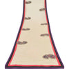 Sanskriti Vintage Cream Dupatta Long Stole Net Mesh Embroidered Premium Scarves