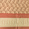 Sanskriti Vintage Dupatta Lang Stola Kunstsilke Fersken Håndperlet Vævet Slør