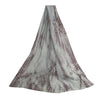 Sanskriti Vintage Dupatta Long Stole Pure Silk Grey/Brown Handmade Tie & Dye