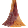 Sanskriti Vintage Dupatta Long Stole Cotton Silk Orange/Dark Red Woven Printed
