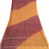 Sanskriti Vintage Dupatta Long Stole Cotton Silk Orange/Dark Red Woven Printed
