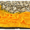 Sanskriti Vintage Dupatta Long Stole Cotton Yellow Shawl Woven Printed Scarves