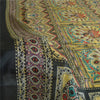 Sansrkiti New Long Stole Dupatta Chanderi Multi Color Printed Peacock Shawl
