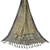 Sansrkiti New Long Stole Dupatta Chanderi Multi Color Printed Peacock Shawl