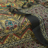 Sansrkiti New Long Stole Dupatta Chanderi Multi Color Printed Peacock Shawl