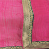 Sanskriti Vintage Pink Dupatta Long Stole Pure Silk Hand Beaded Premium Scarves