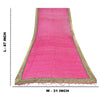Sanskriti Vintage Pink Dupatta Long Stole Pure Silk Hand Beaded Premium Scarves