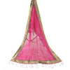 Sanskriti Vintage Pink Dupatta Long Stole Pure Silk Hand Beaded Premium Scarves