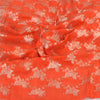 Sanskriti Vintage Dupatta Long Stole Pure Silk Orange Woven Brocade/Banarasi