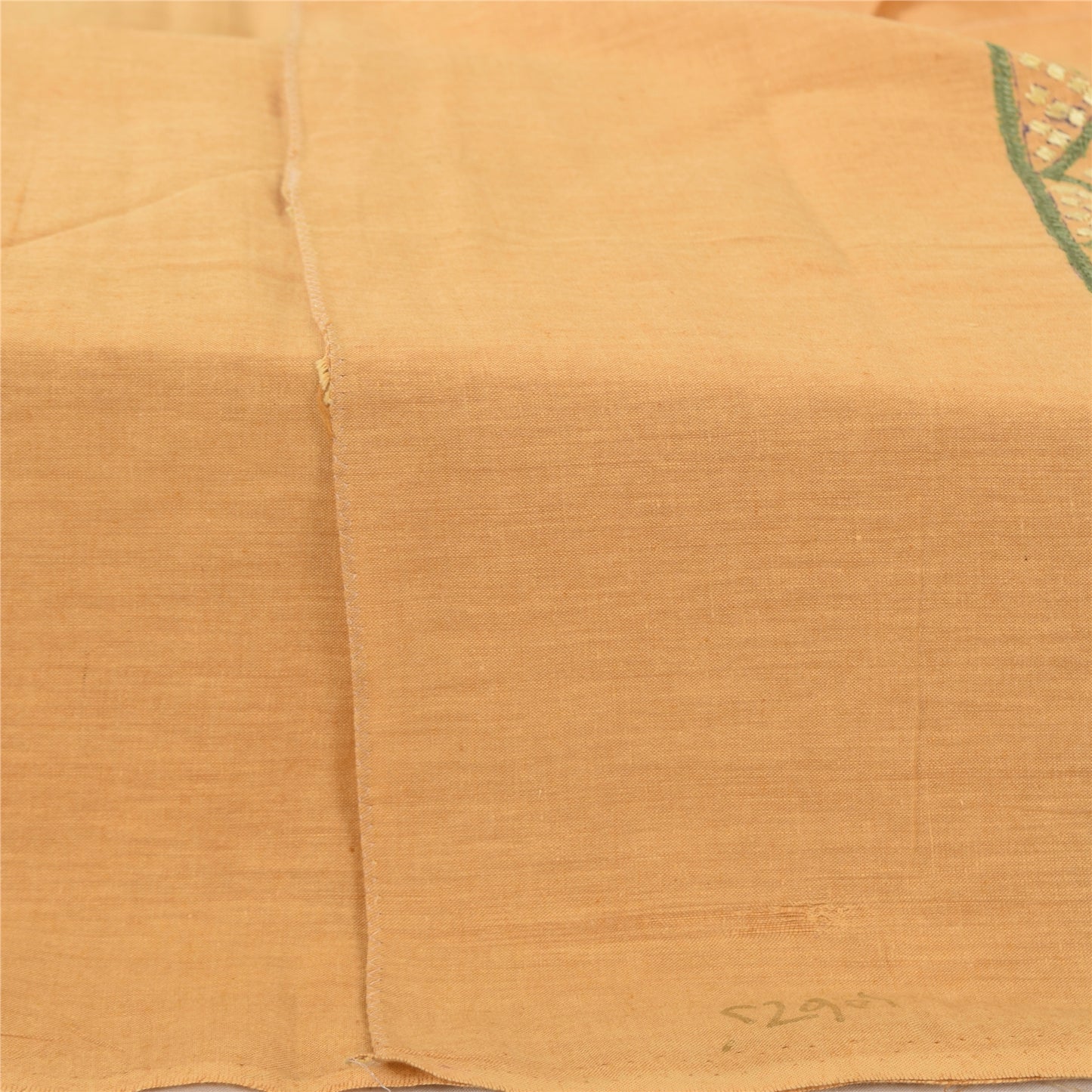 Sanskriti Vintage Dupatta Long Stole Indian Pure Khadi Cotton Hand Embroidered