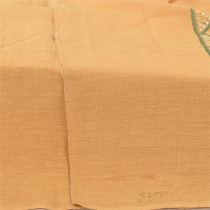 Sanskriti Vintage Dupatta Long Stole Indian Pure Khadi Cotton Hand Embroidered