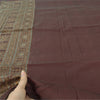 Sanskriti Vintage Dark Red Dupatta Long Stole Pure Cotton HandWoven Premium Veil