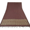 Sanskriti Vintage Dark Red Dupatta Long Stole Pure Cotton HandWoven Premium Veil