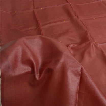 Sanskriti Vintage Dark Red Dupatta Long Stole Pure Silk Embroidered Scarves Veil