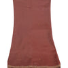 Sanskriti Vintage Dark Red Dupatta Long Stole Pure Silk Embroidered Scarves Veil