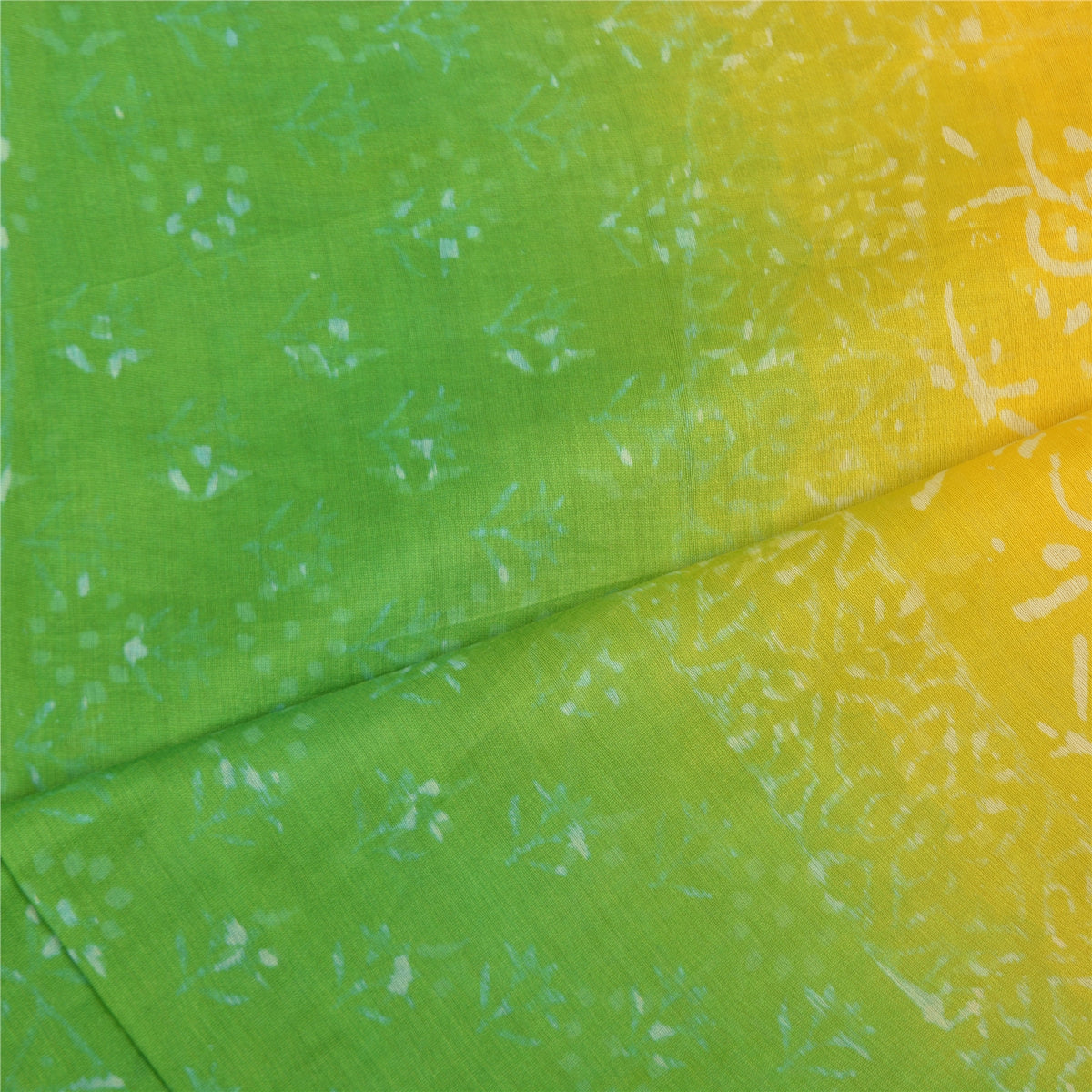 Sanskriti Vintage Pure Chanderi Hand Block Print Dupatta Stole Yellow Bagru Veil