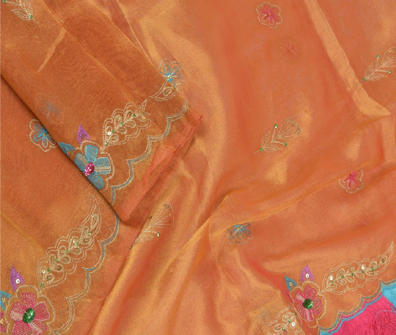 Санскритский винтажный длинный палантин дупатта из ткани золотистого цвета с бисером ручной работы шарфы зари