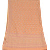 Sanskriti Vintage Dupatta Long Stole Pure Silk Peach Hijab Woven Wrap Scarves