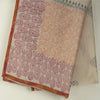 Sanskriti Vintage Dupatta Long Stole Ivory Hand Block Printed Scarves