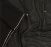 Sanskriti Vintage Dupatta Long Stole Georgette Black Hand Beaded Wrap Scarves