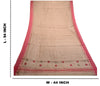 Sanskriti Vintage Dupatta Long Stole Cotton Silk Pink Hand Woven Zari Scarves