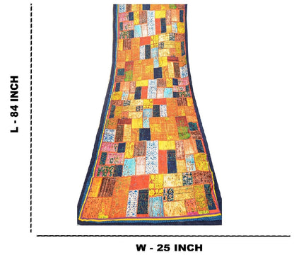 Sanskriti Vintage Dupatta Long Stole Satin Hijab Digital Printed Soft Scarves